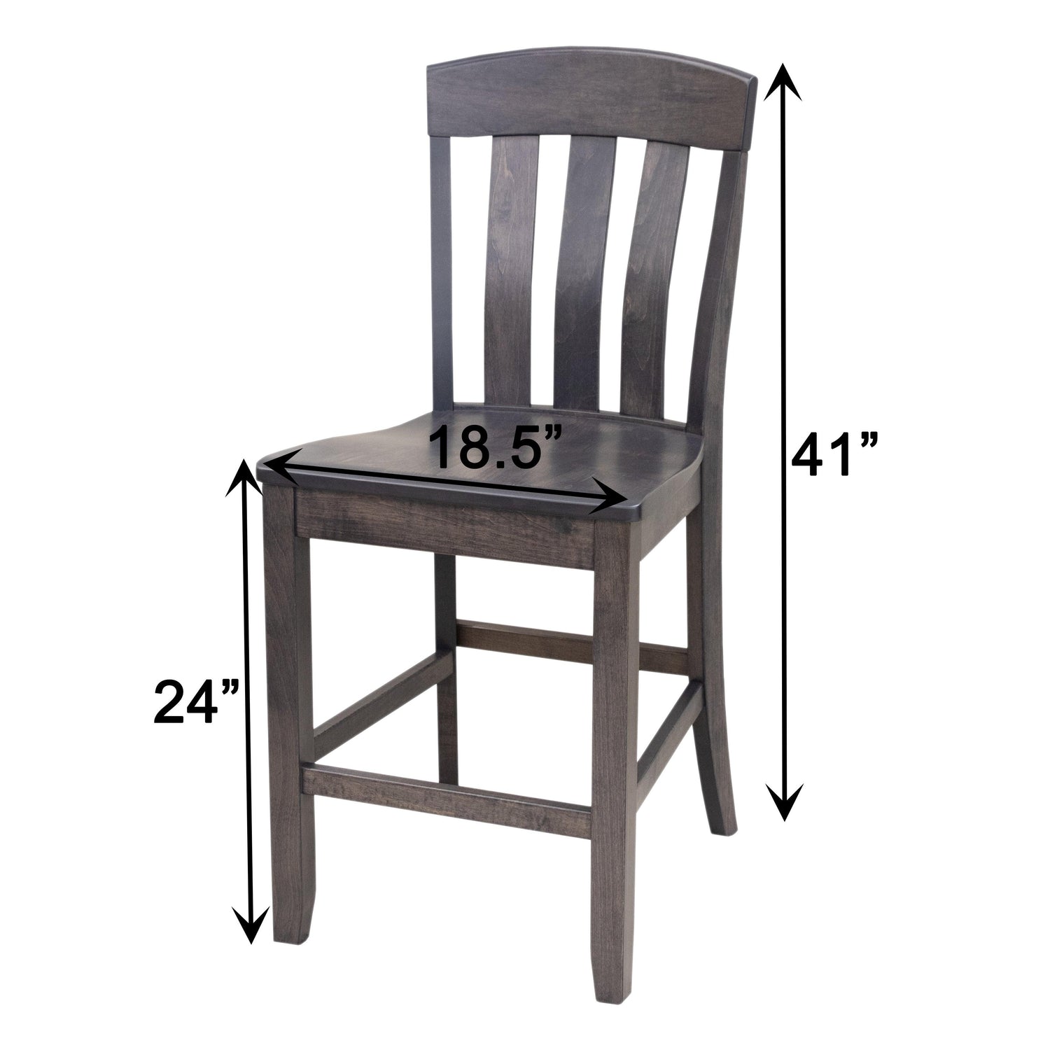 Oregon Maple Wood 24" Stationary Bar Stool | GS