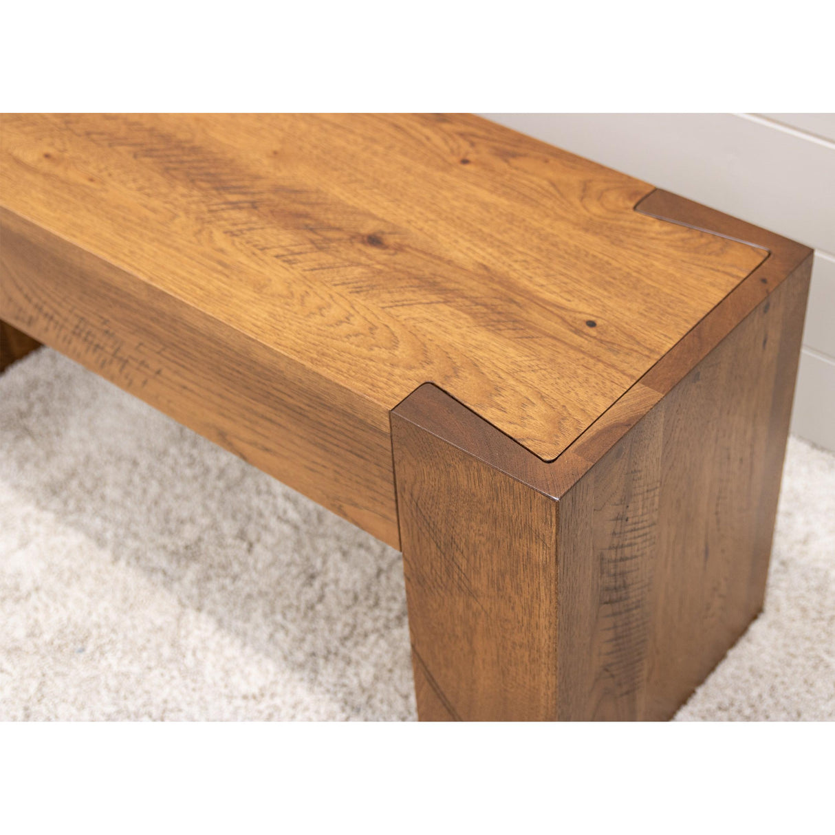 Oxford Hickory Wood Bench | HC