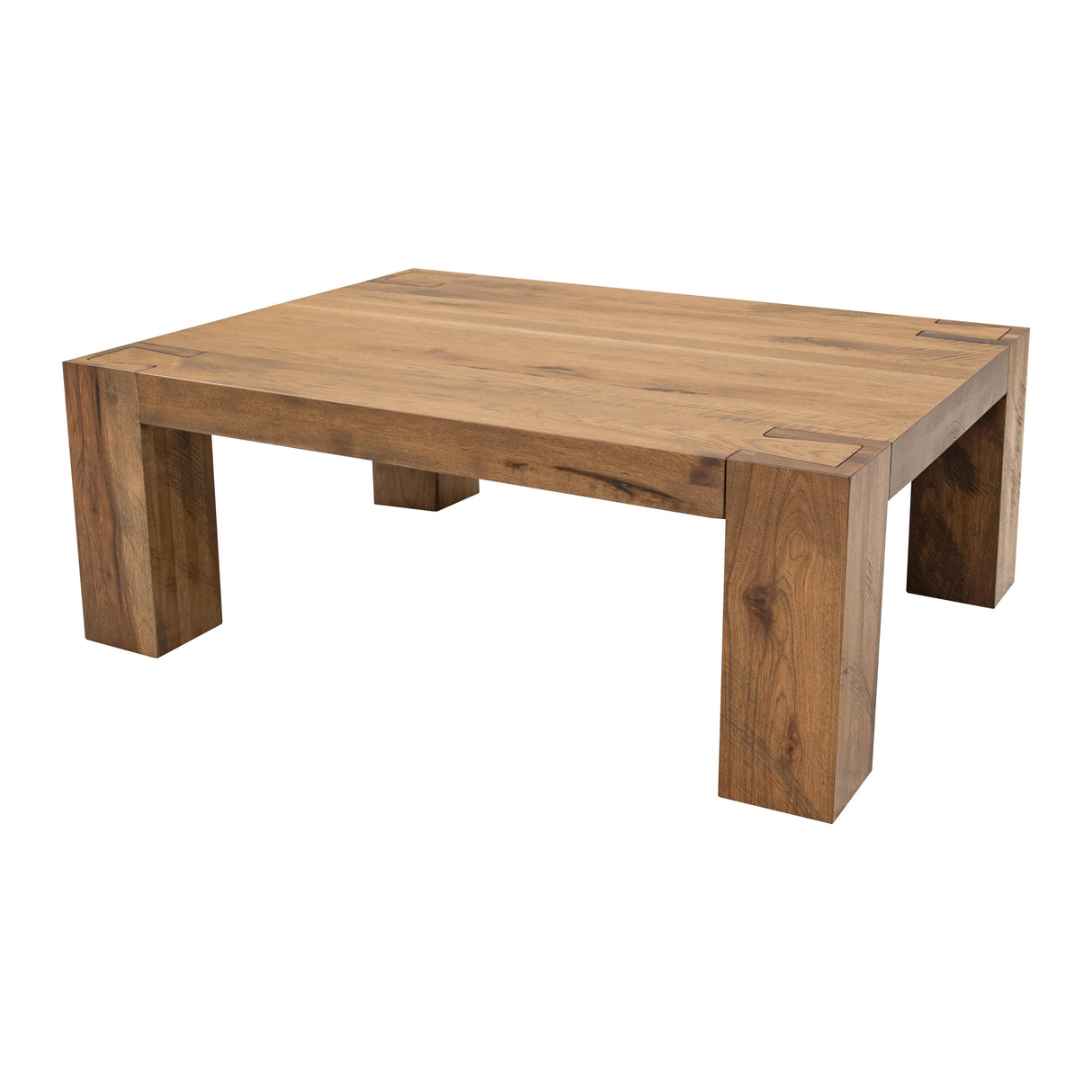 Oxford Hickory Wood Rectangle Coffee Table | CO
