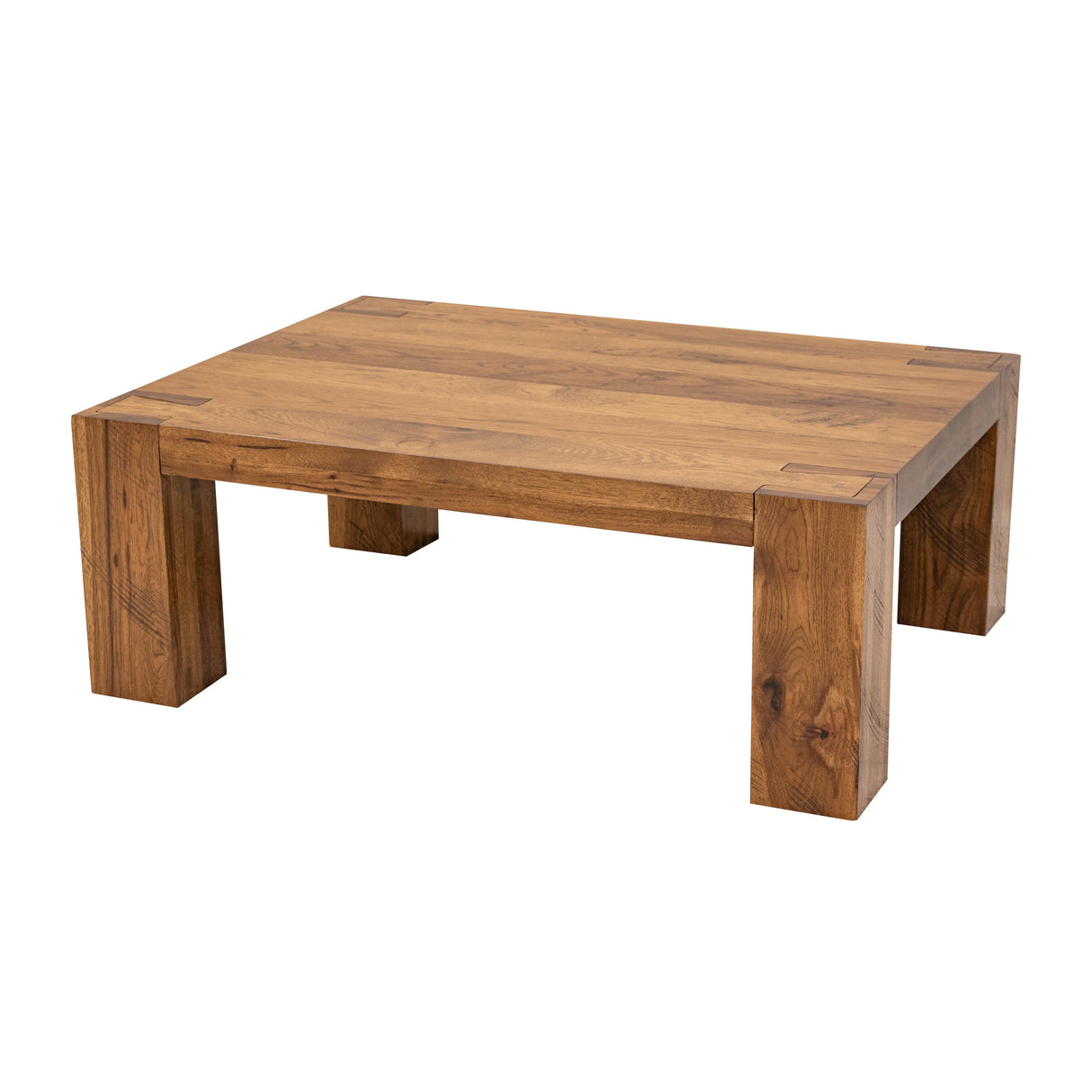 Oxford Hickory Wood Rectangle Coffee Table | HC