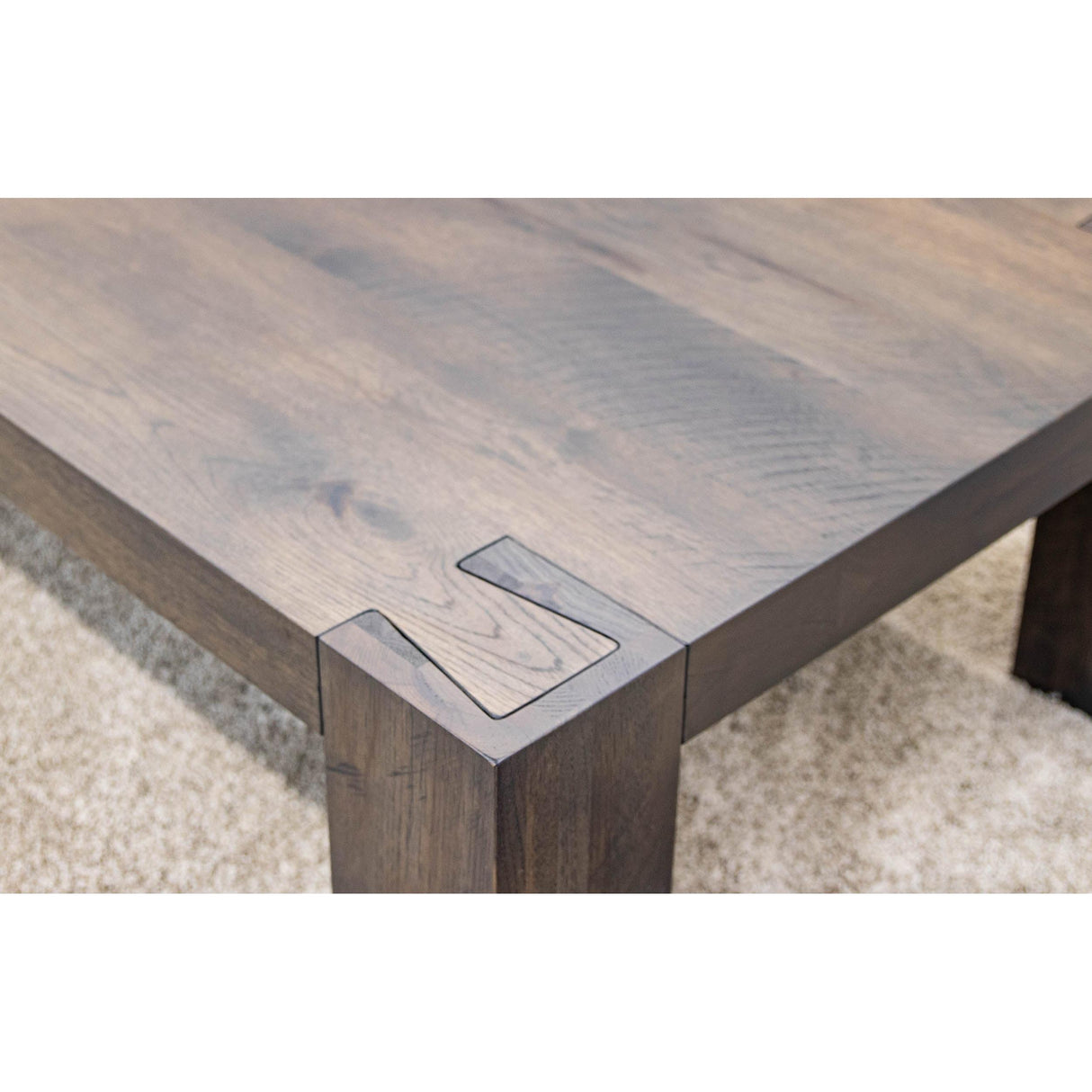 Oxford Hickory Wood Rectangle Coffee Table | SB