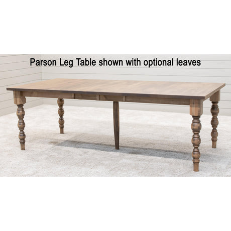 Parson Turned Leg Maple Wood Extending Dining Table | RT