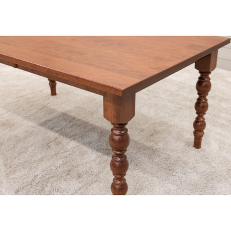 Parson Turned Leg Cherry Wood Extending Dining Table | MC