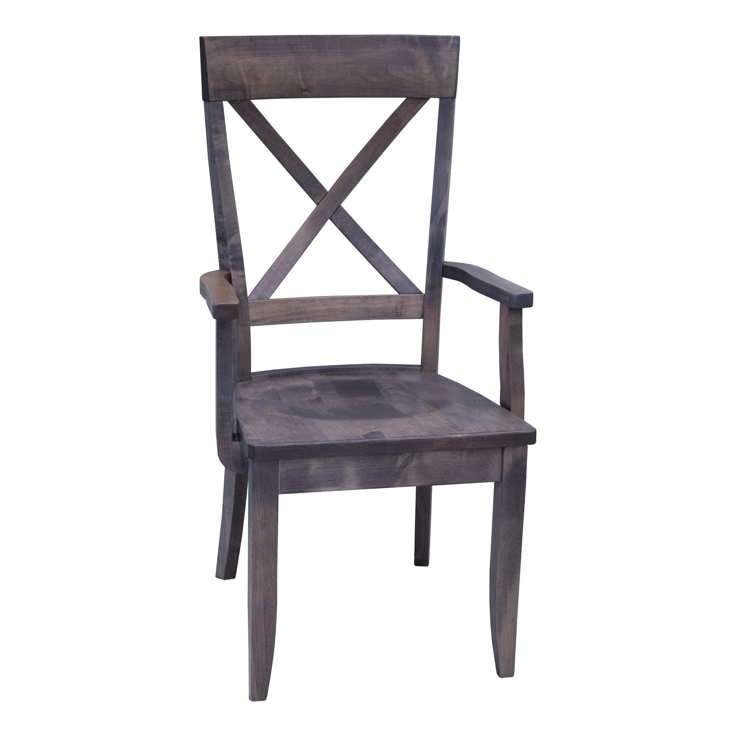Portland X Back Maple Wood Arm Dining Chair | GS