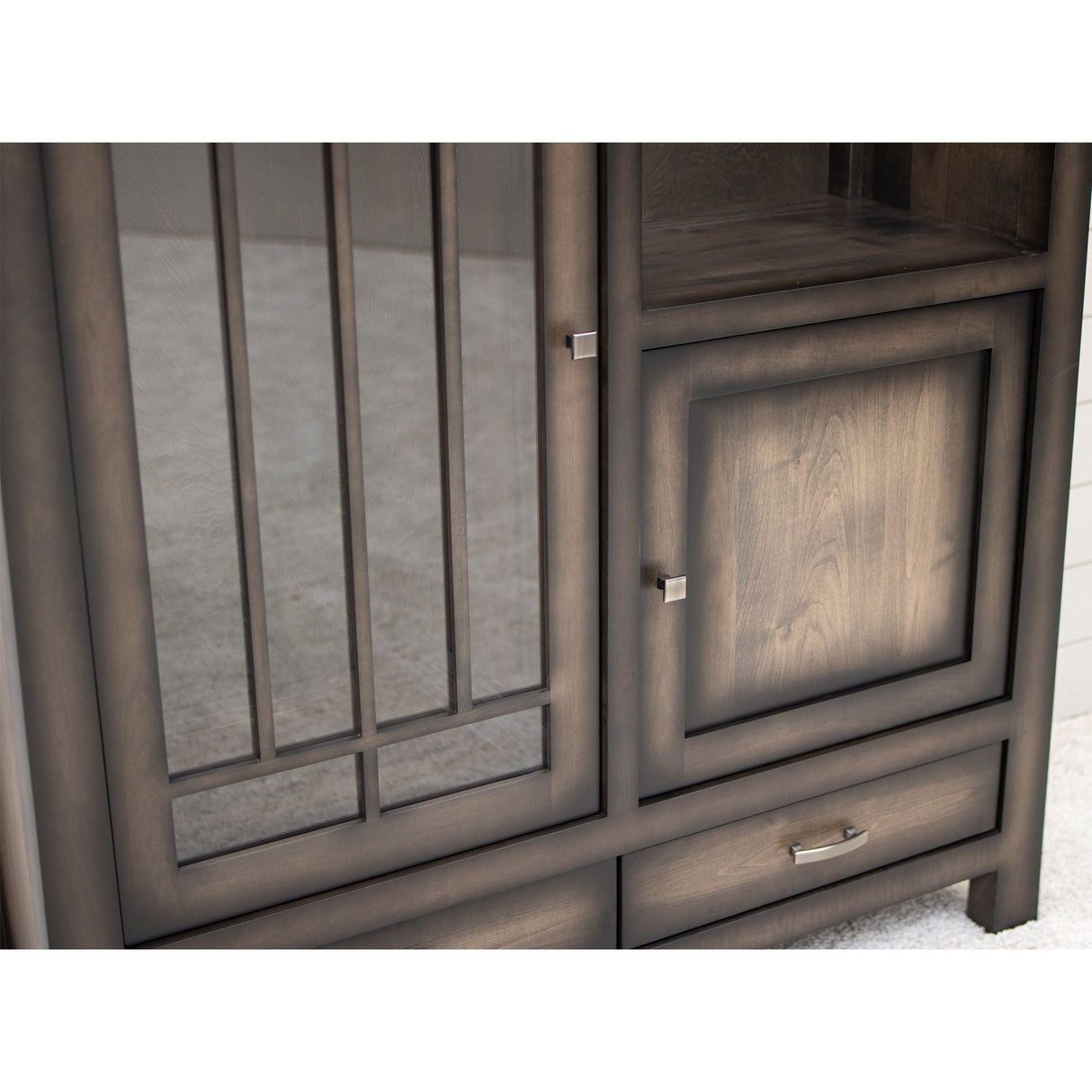 OBG Pottery Pantry Maple Wood Cabinet | SP-Burn