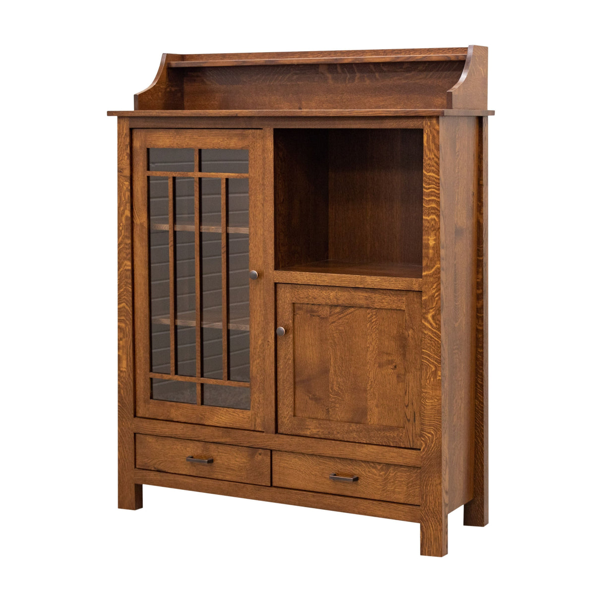 OBG Pottery Pantry Quarter Sawn White Oak Wood Cabinet | ASB