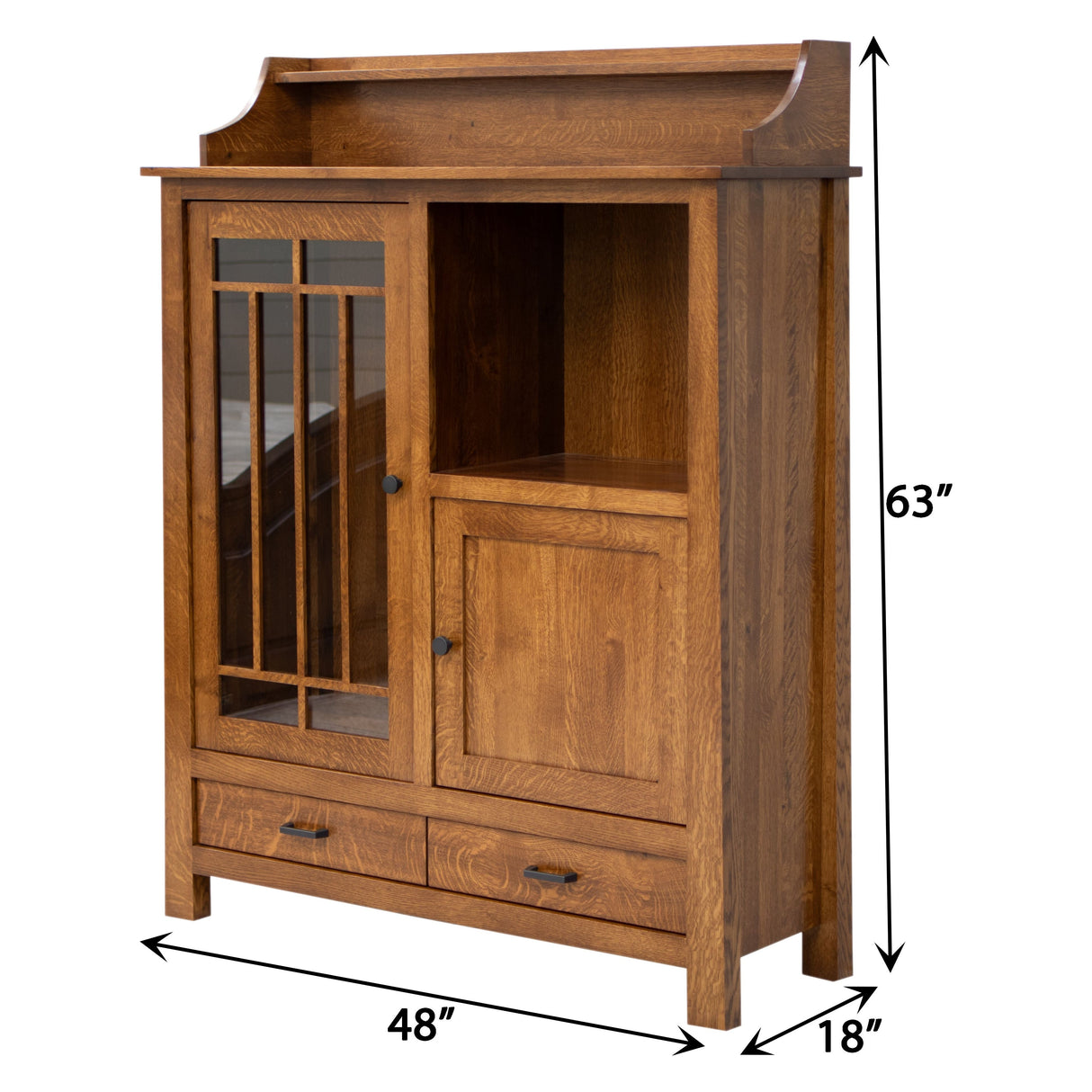 OBG Pottery Pantry Hickory Wood Cabinet | CO