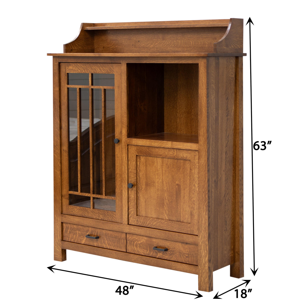 OBG Pottery Pantry Walnut Wood Cabinet | NAT