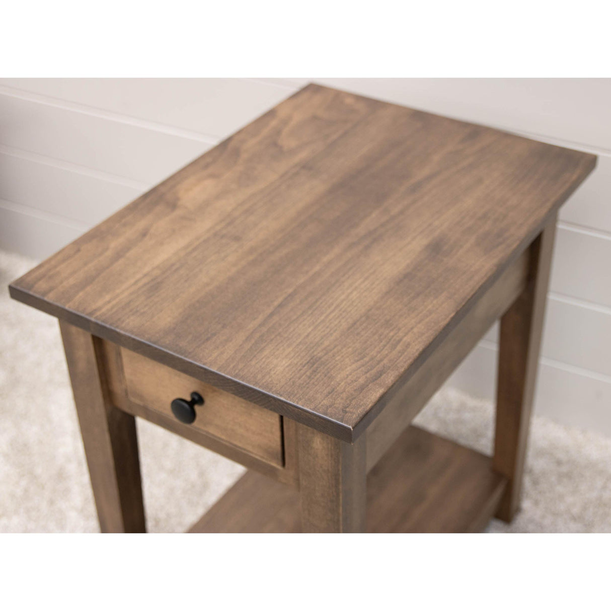 Riverton Maple Wood Small Rectangle Open End Table | CO
