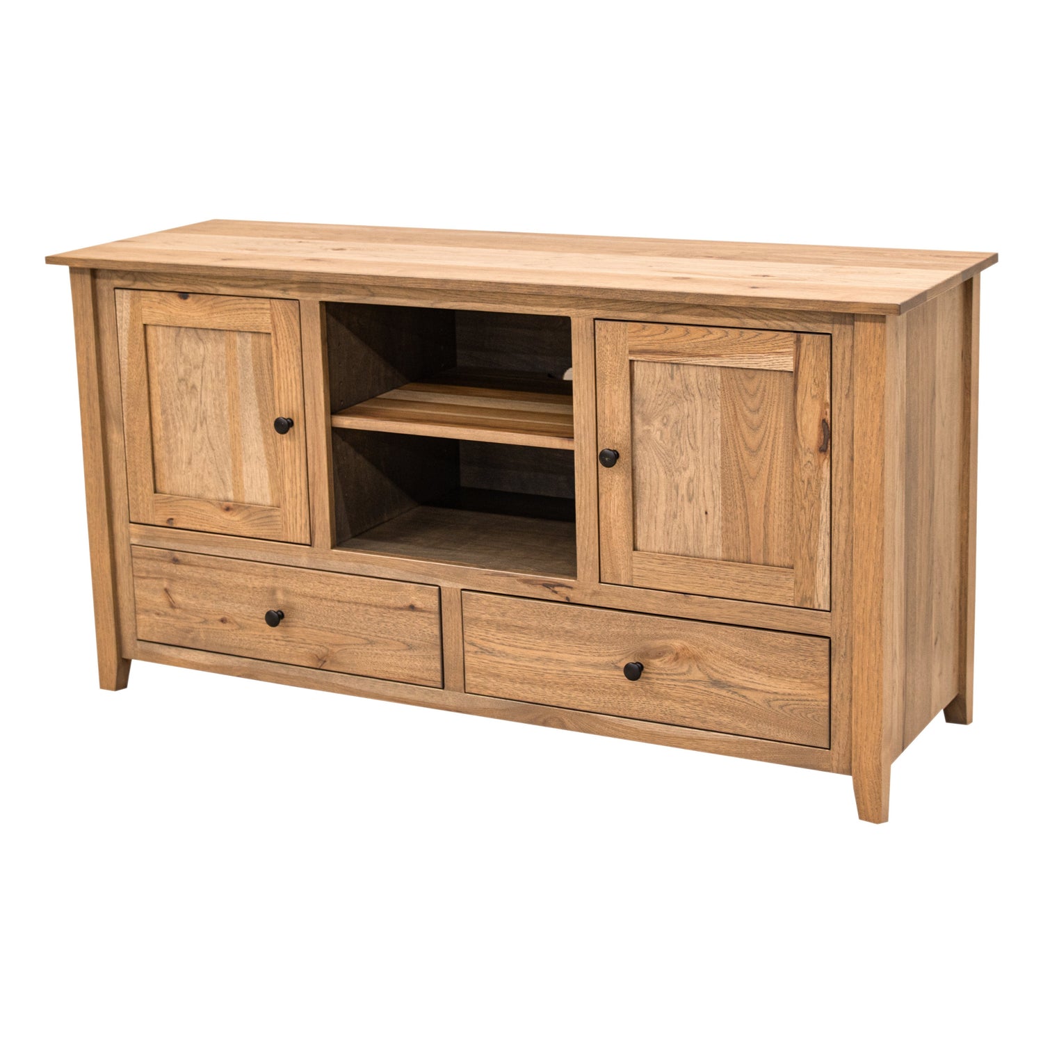 Riverton 60" Hickory Wood TV Console | WB