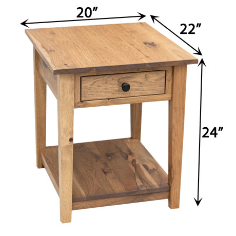Riverton Large Square Open End Table