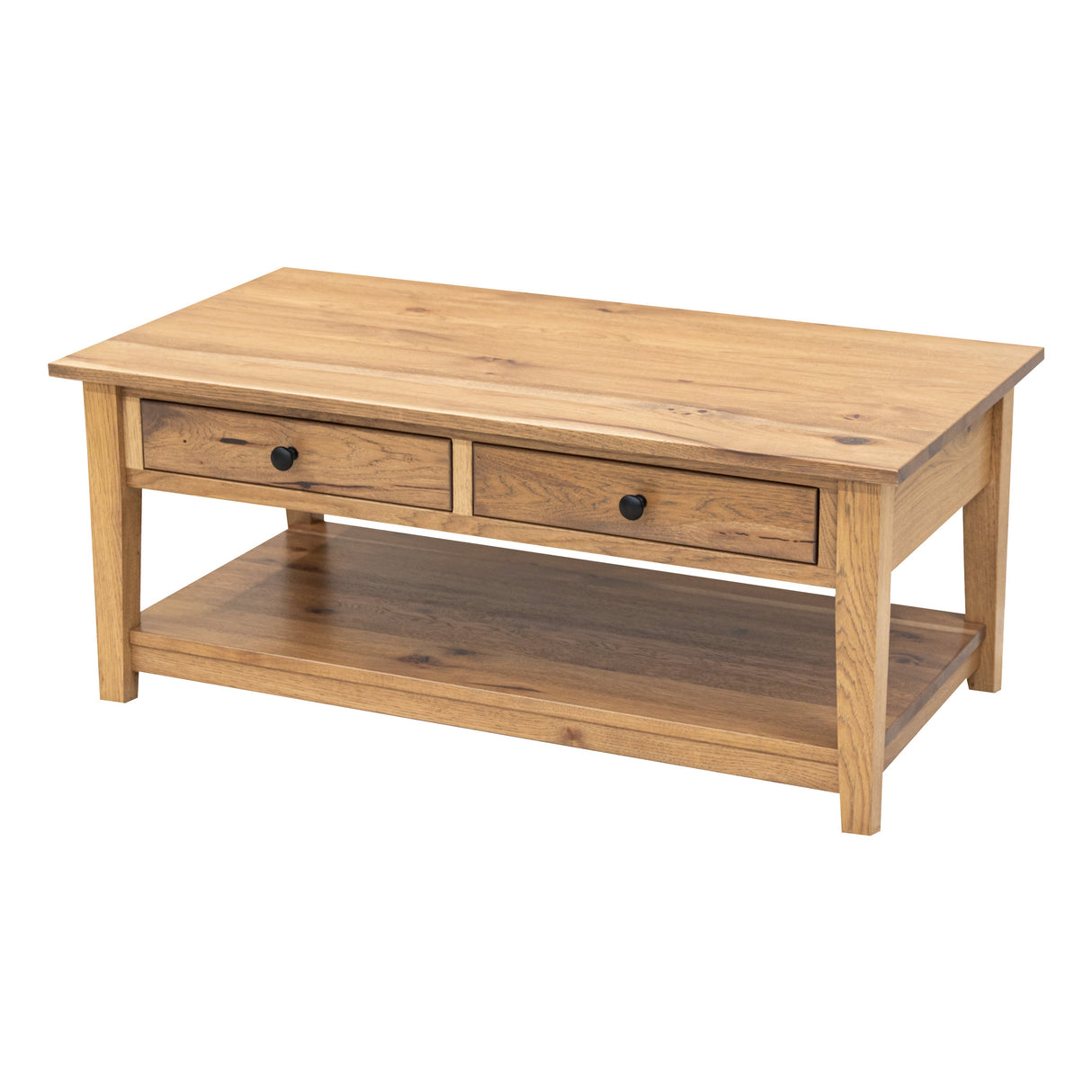 Riverton Hickory Wood Rectangle Open Coffee Table | WB