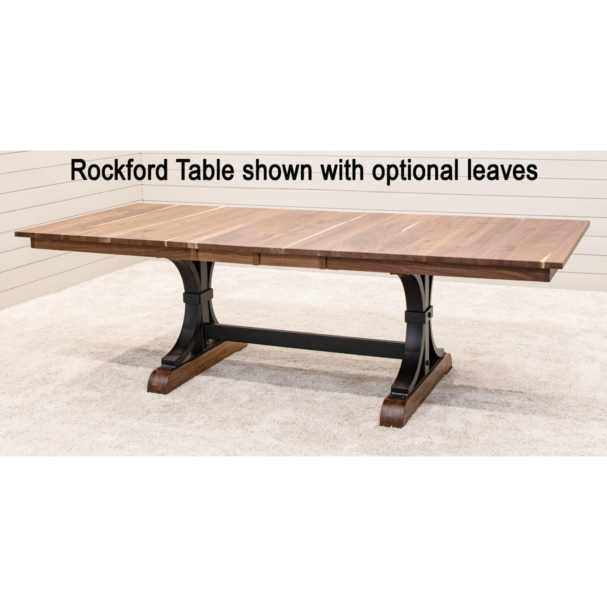 Rockford Walnut Wood Extending Dining Table | NAT