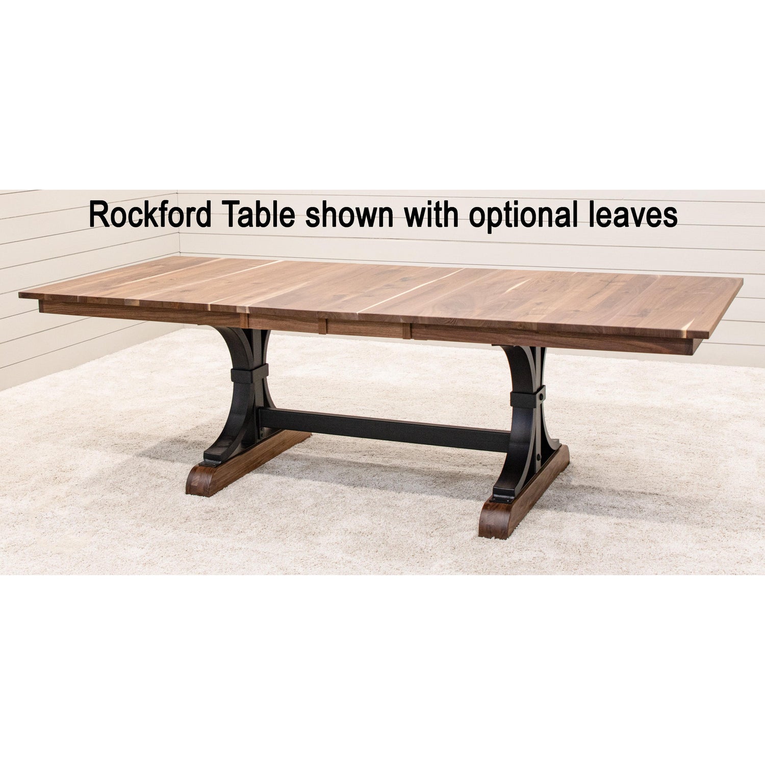 Rockford Walnut Wood Extending Dining Table | NAT