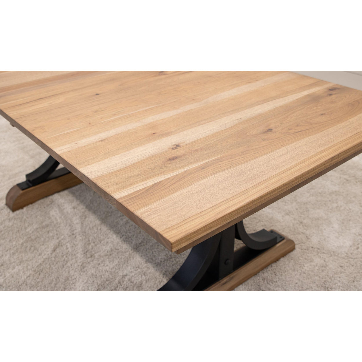 Rockford Hickory Wood Extending Dining Table | WB