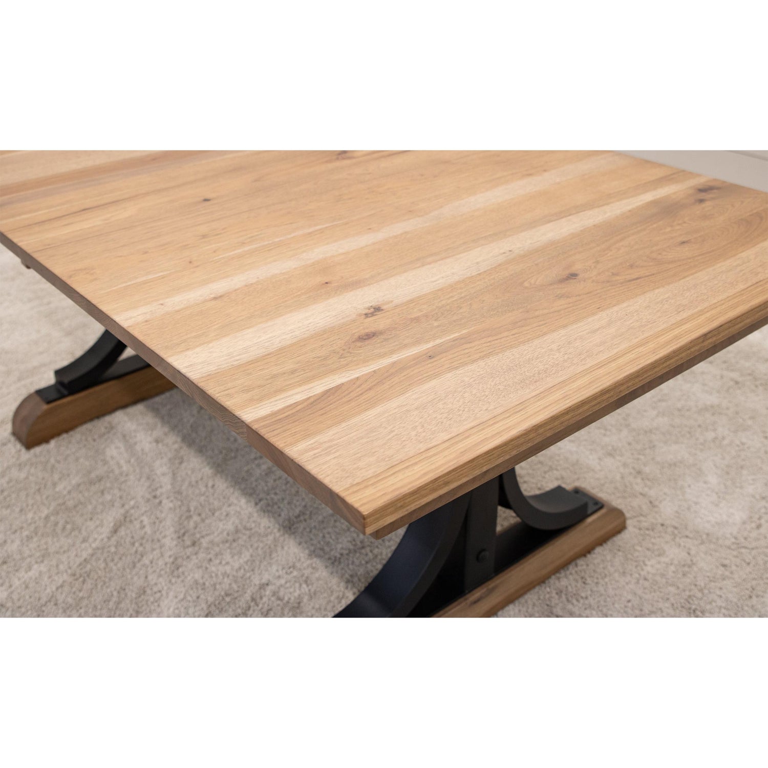 Rockford Hickory Wood Extending Dining Table | WB