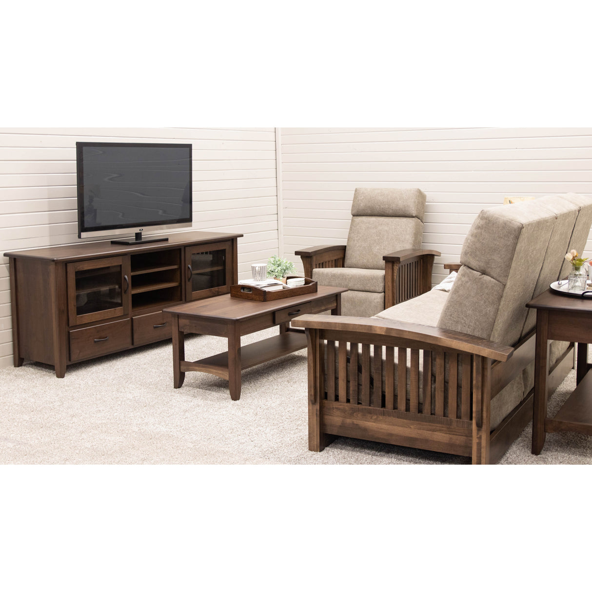 Austin 72" Walnut Wood TV Console | CO