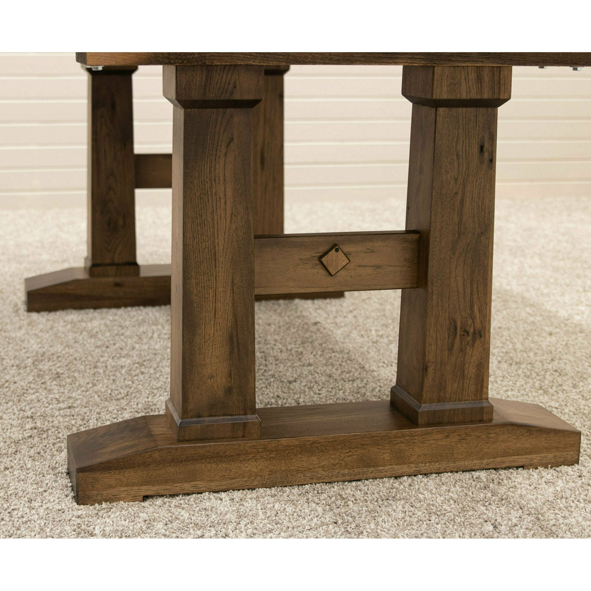 Rowan Hickory Wood Extending Dining Table | CO