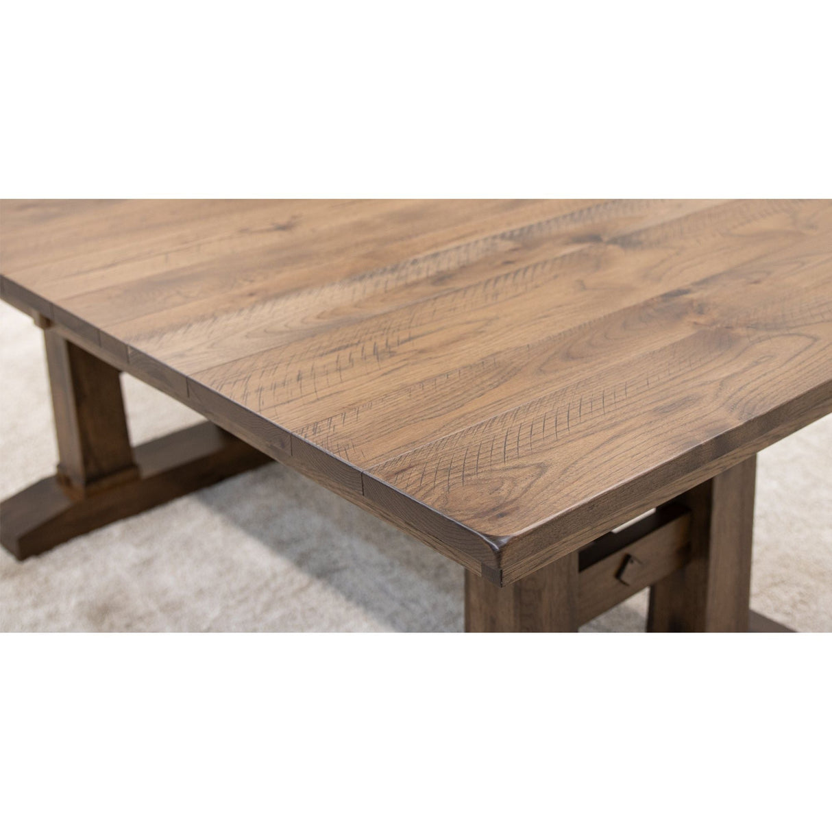Rowan Hickory Wood Extending Dining Table | CO