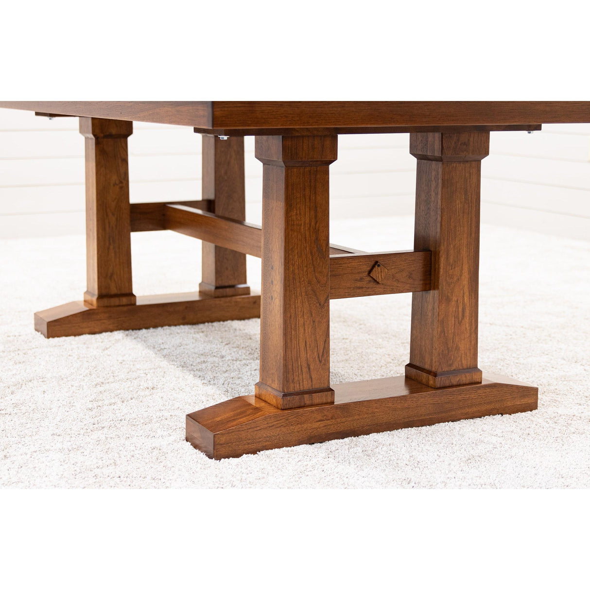 Rowan Hickory Wood Extending Dining Table | MC