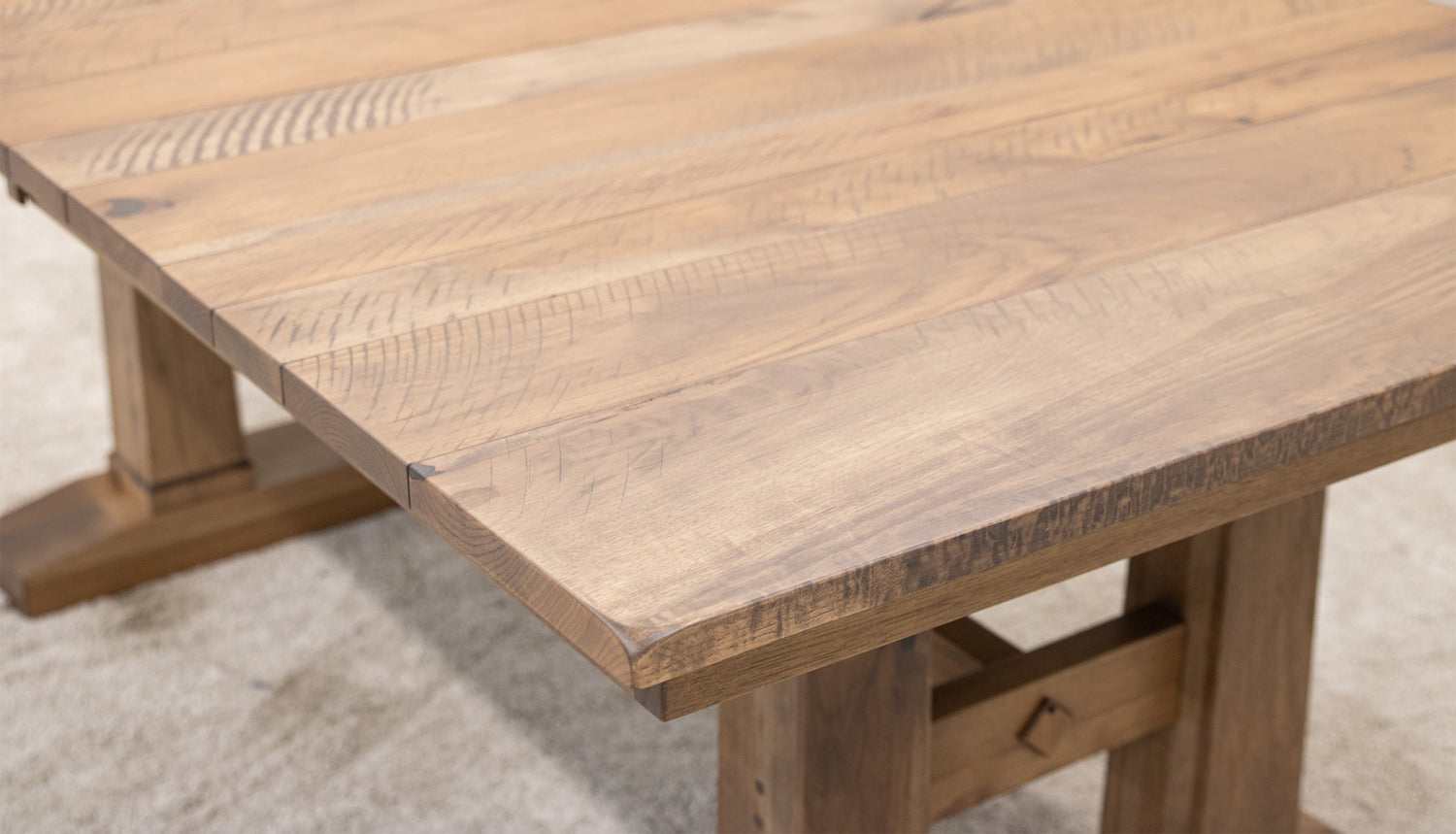 Rowan Hickory Wood Extending Dining Table | WB