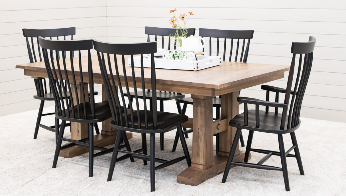 Rowan Hickory Wood Extending Dining Table | WB
