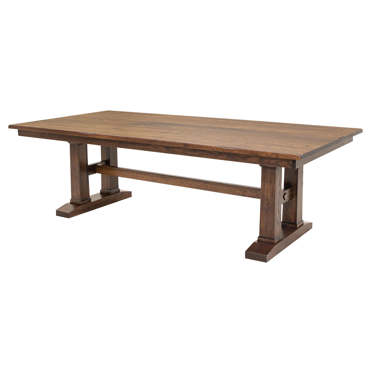 Rowan Trestle Solid Oak Extendable Dining Set for 6-10