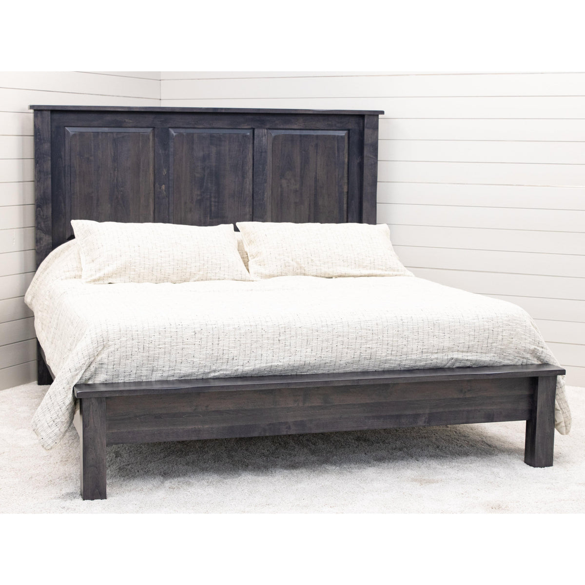 Savannah King Maple Wood Storage Platform Bed | GS