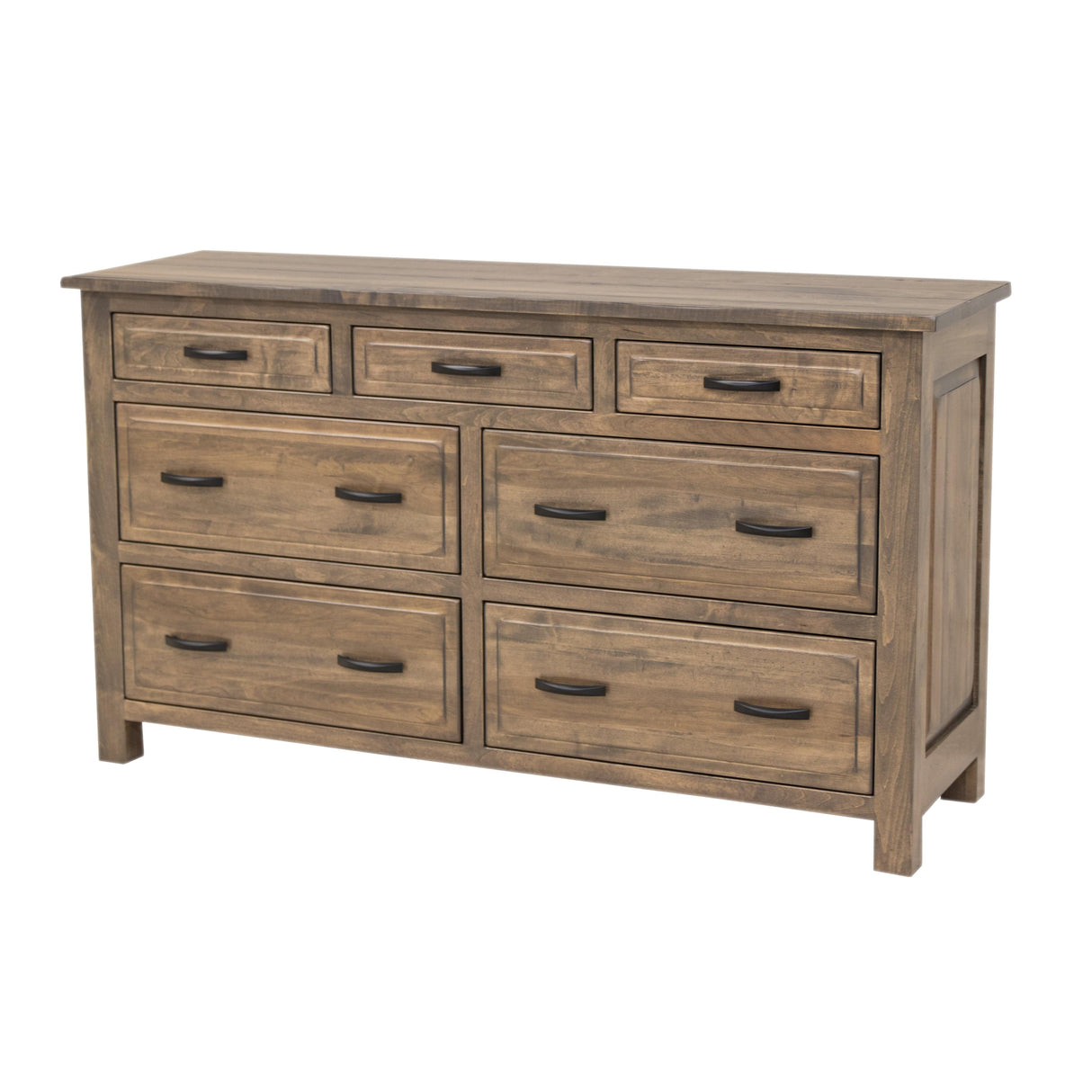 Savannah Rustic 7-Drawer Low Dresser