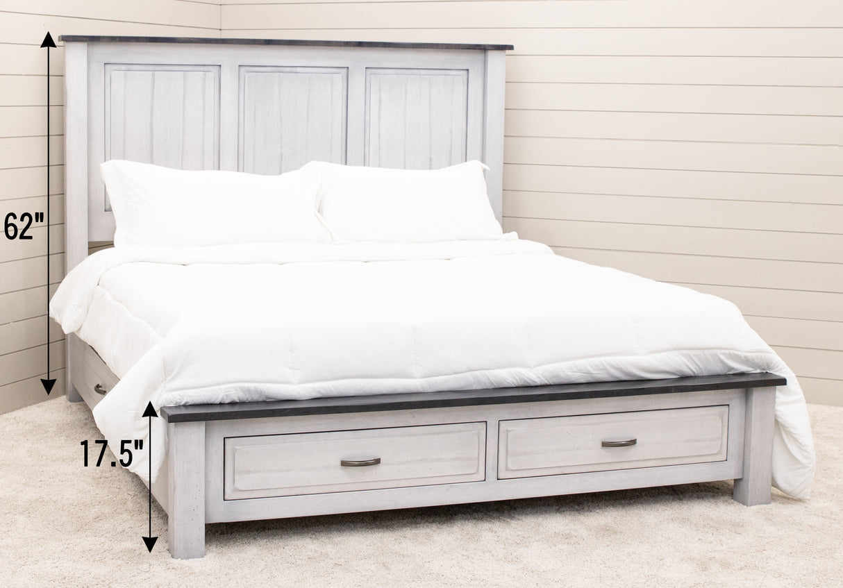 Savannah Rustic Storage Platform Bed