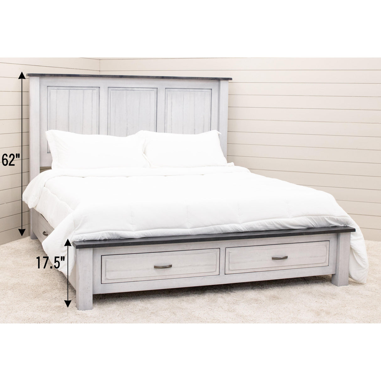 Savannah Rustic Storage Platform Bed