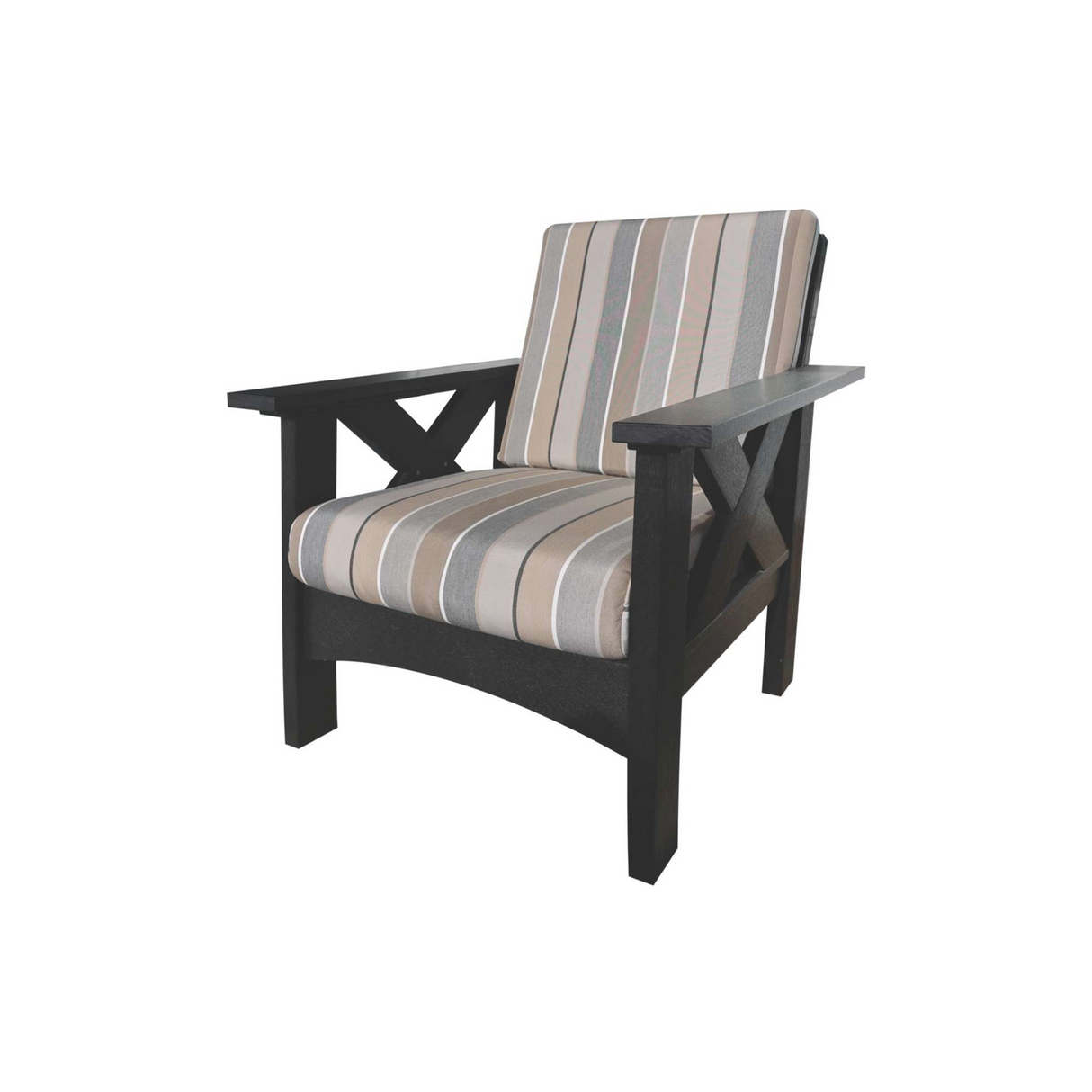 Sawbuck Outdoor Chair with Cushions - S