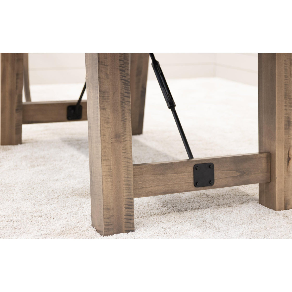 Settler's Trestle Maple Wood Extending Dining Table | SP