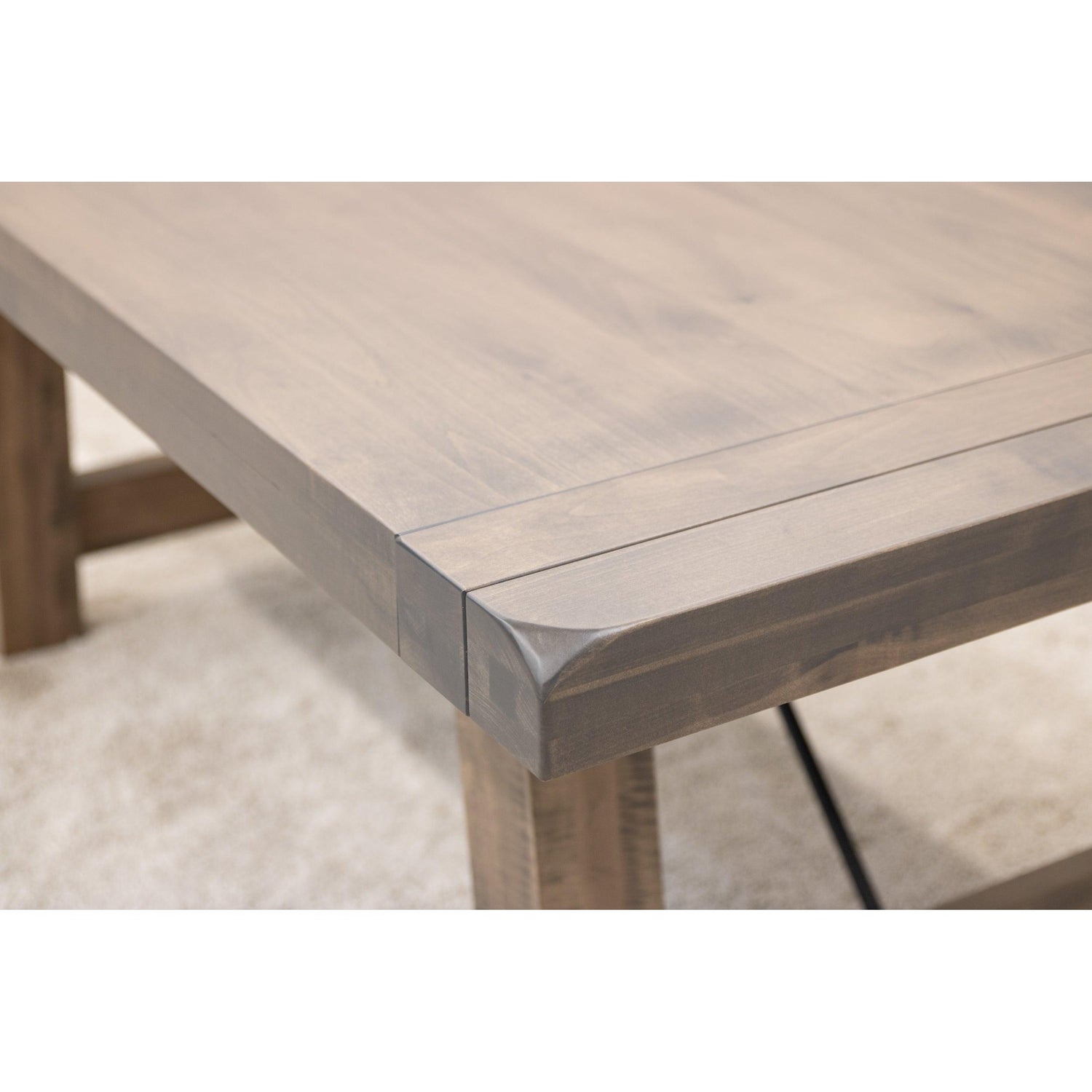 Settler's Trestle Maple Wood Extending Dining Table | SP