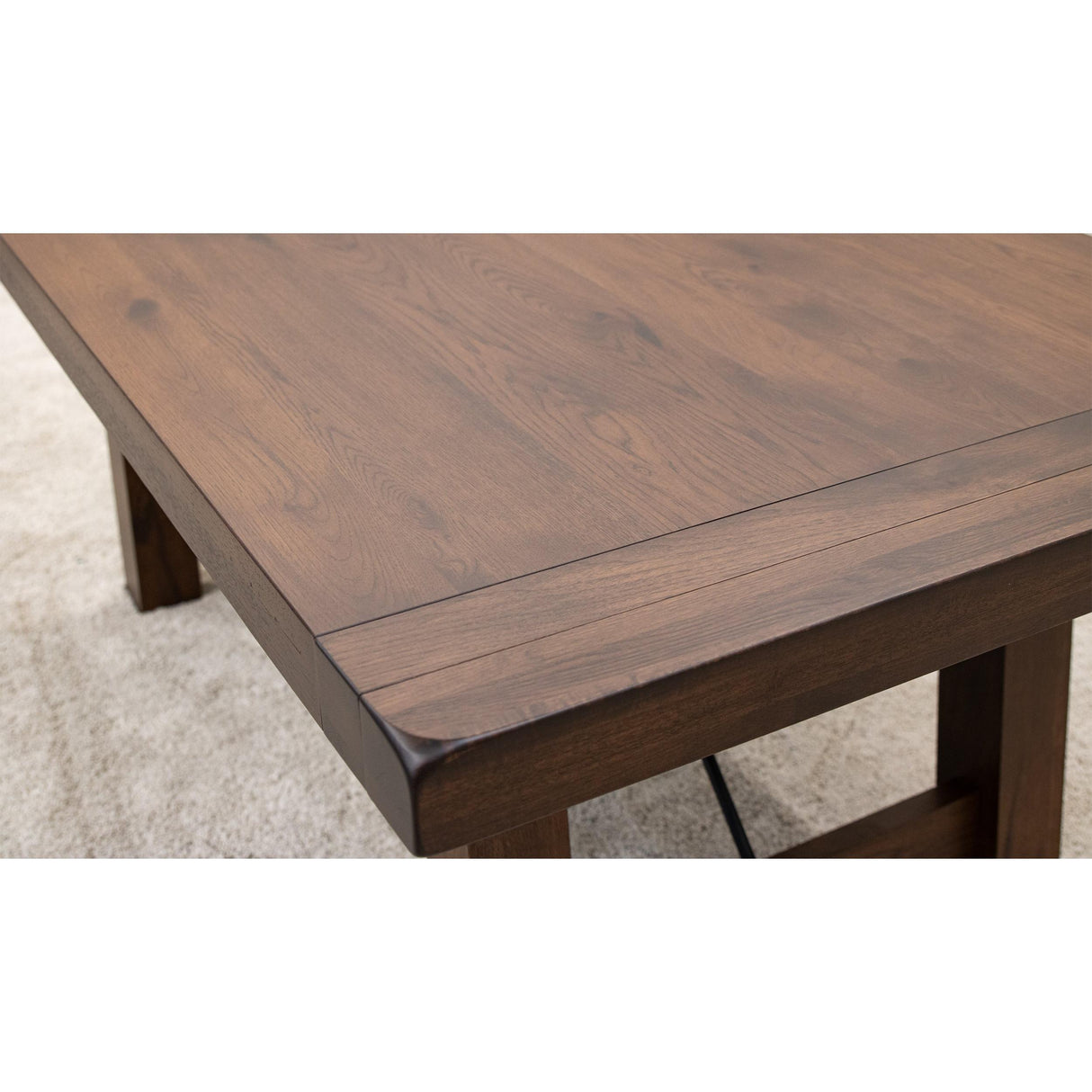 Settler's Trestle Hickory Wood Extending Dining Table | BV