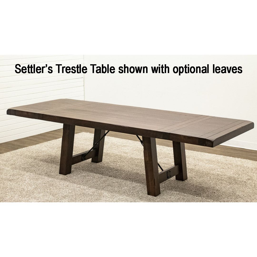 Settler's Trestle Maple Wood Extending Dining Table | CO