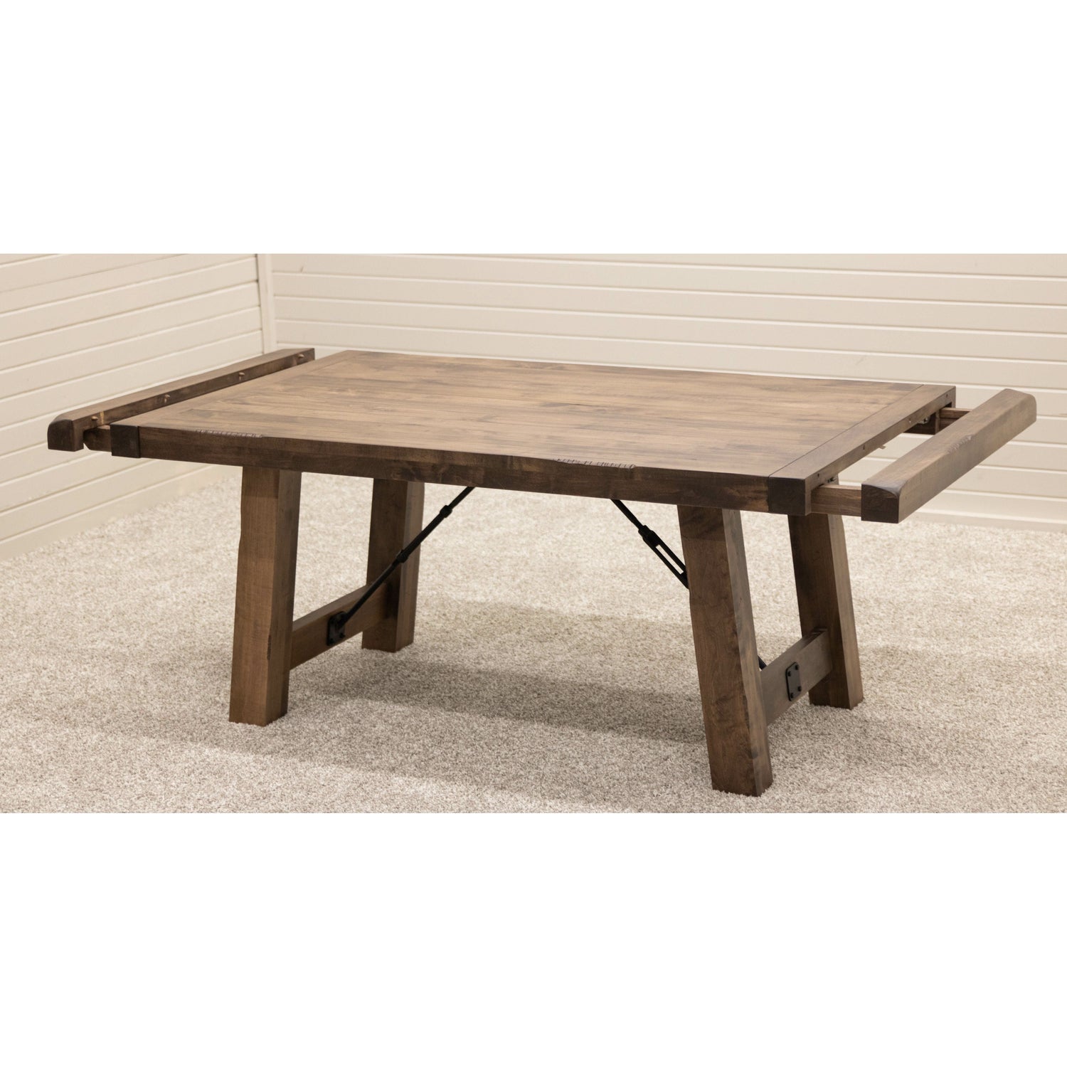 Settler's Trestle Maple Wood Extending Dining Table | CO