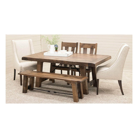 Settler's Trestle Maple Wood Extending Dining Table | CO