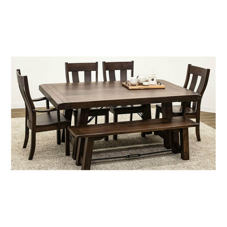 Settler's Trestle Maple Wood Extending Dining Table | BV