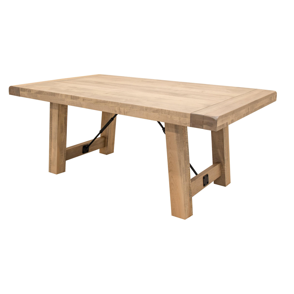 Settler's Trestle Maple Wood Extending Dining Table | DS