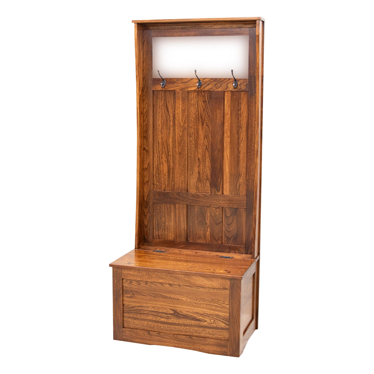 Shaker Elm Wood Hall Tree Bench | MC