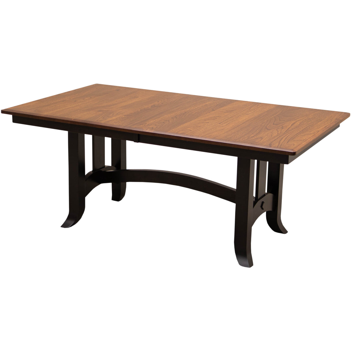 Shaker Hill Black & Wood Extending Dining Table | M-EB&E-MC