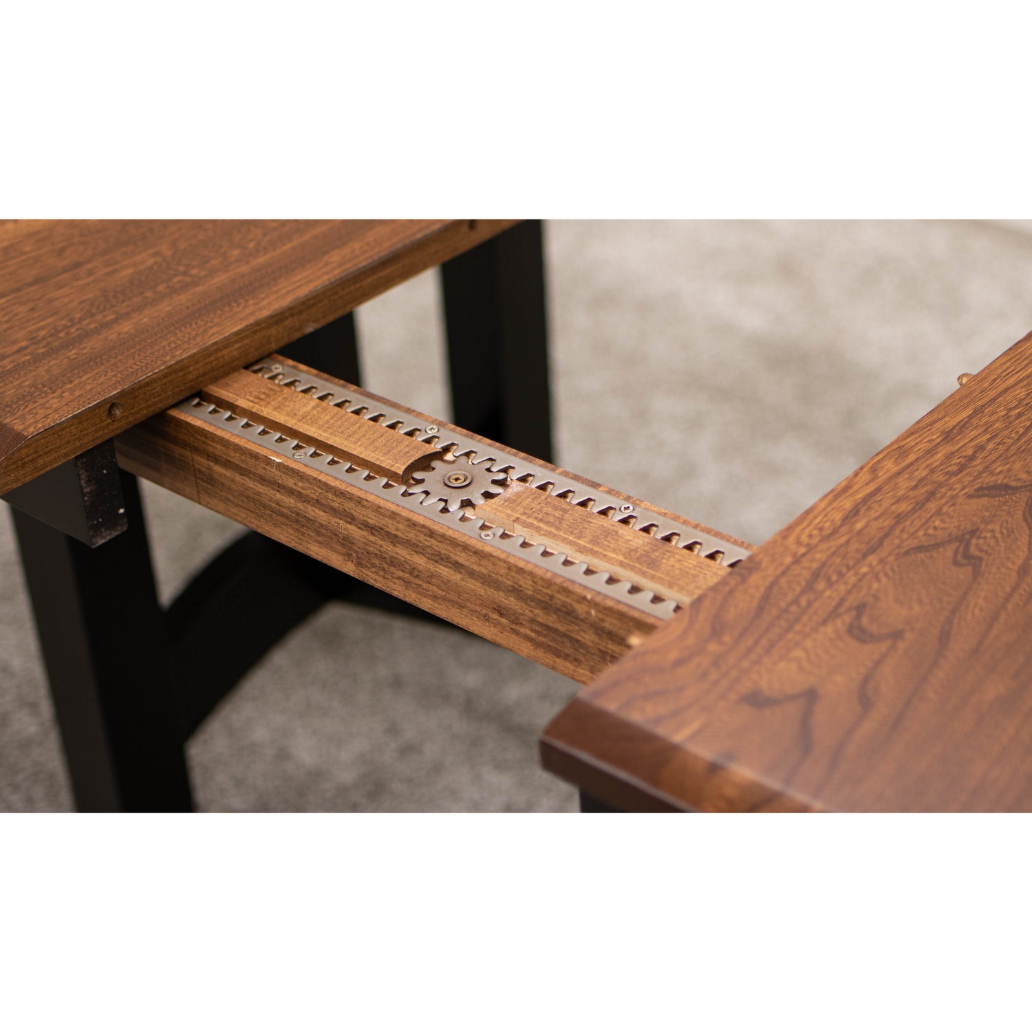 Shaker Hill Black & Wood Extending Dining Table | M-EB&E-MC