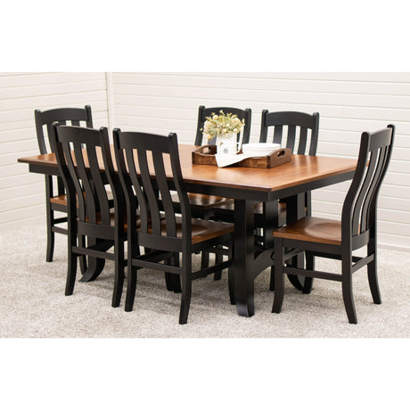 Fostoria Black & Wood Side Dining Chair | M-EB&E-MC