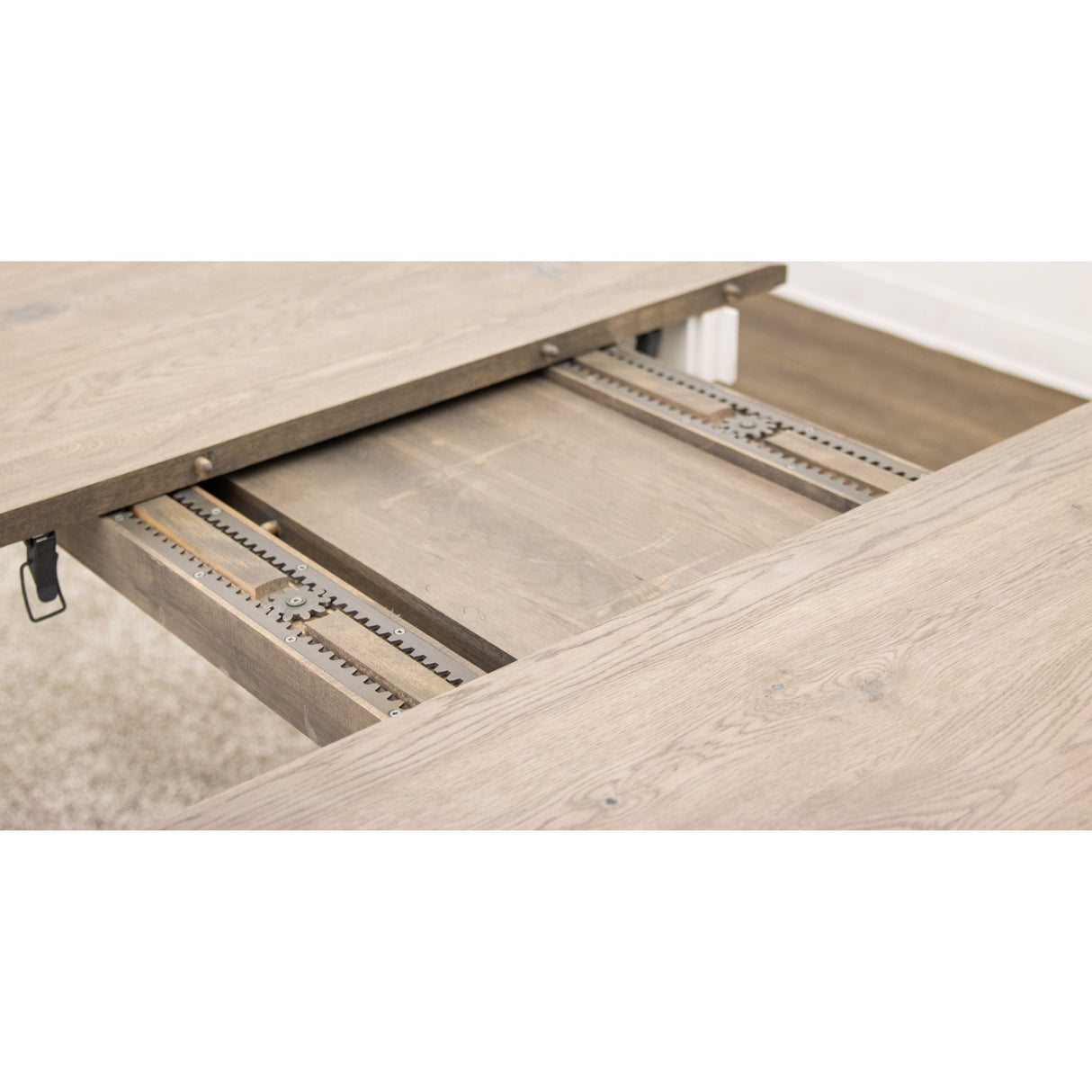 Lakeland Shaker Small White & Wood Extending Dining Table | M-DW&RWO-GRB