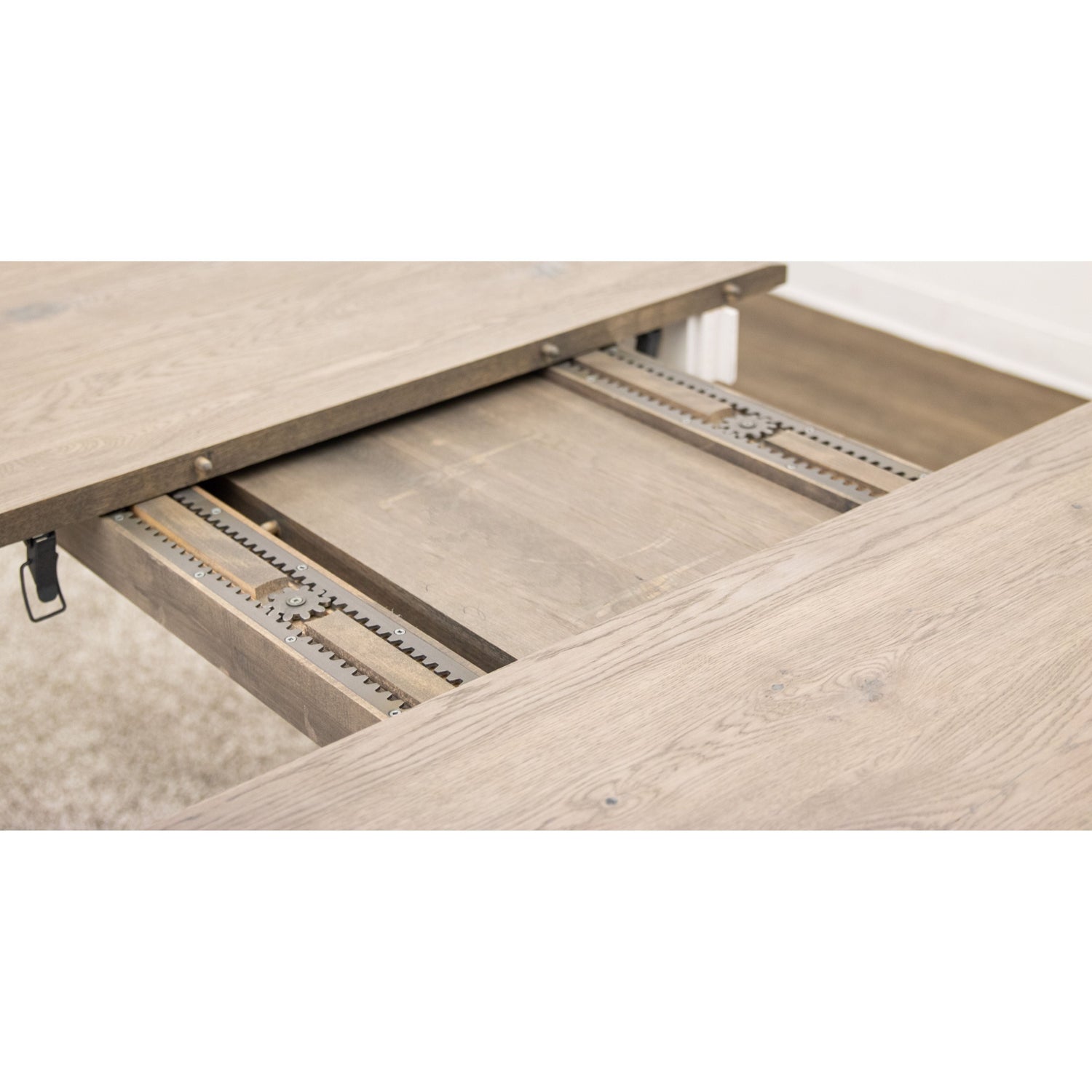 Lakeland Shaker Small White & Wood Extending Dining Table | M-DW&RWO-GRB