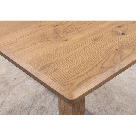Lakeland Shaker Small White Oak Wood Extending Dining Table | WB