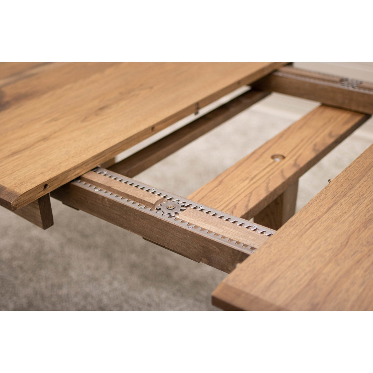 Classic Shaker Hickory Wood Extending Dining Table | CO