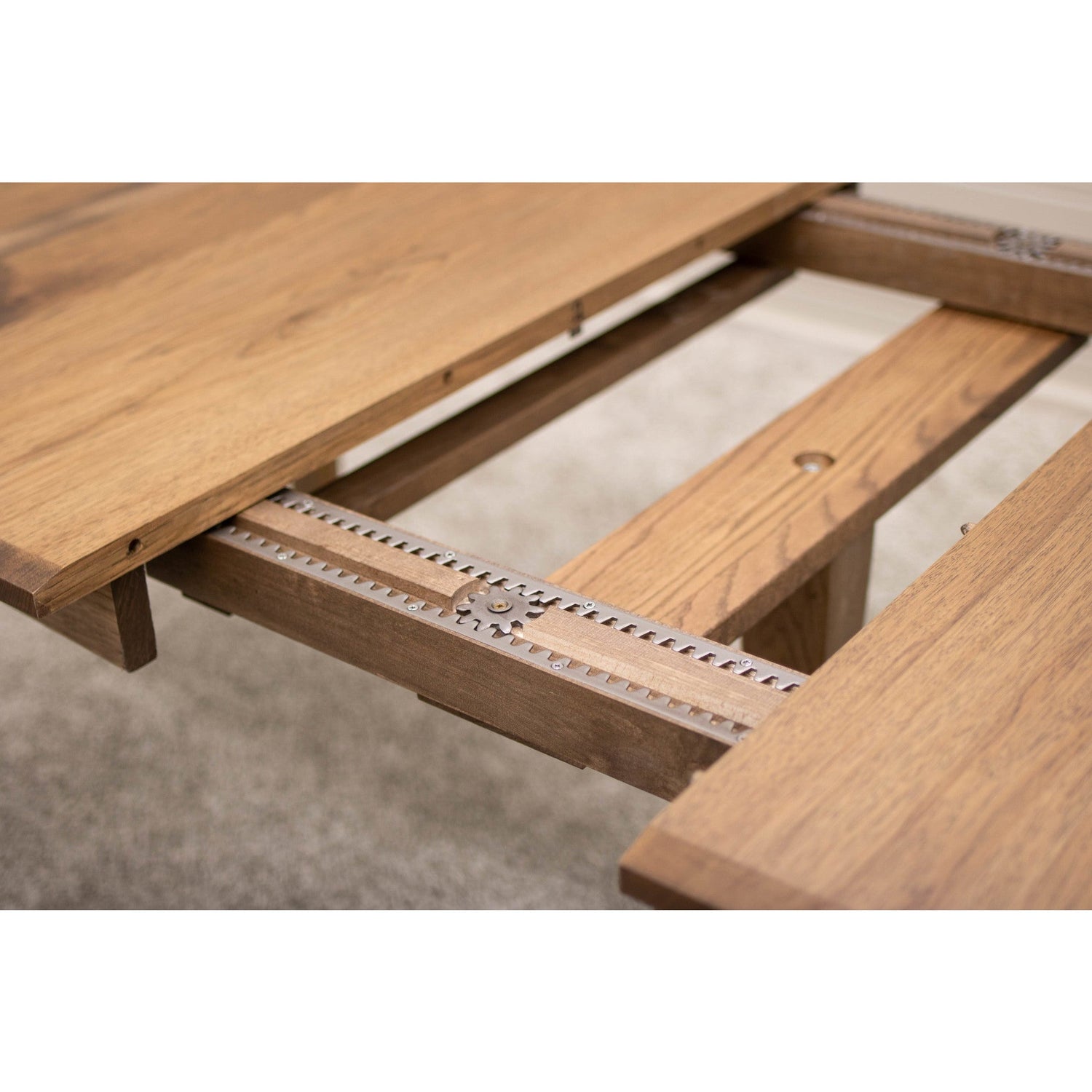 Classic Shaker Hickory Wood Extending Dining Table | CO