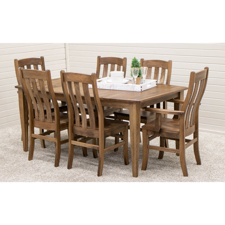 Classic Shaker Hickory Wood Extending Dining Table | CO